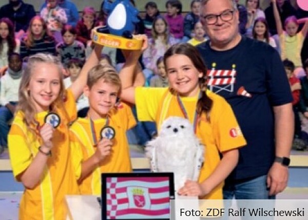 Wir haben bei der Fernsehsendung 1, 2, - oder 3 gewonnen!